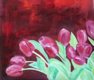 Voir le détail de cette oeuvre: Tulipes en coin